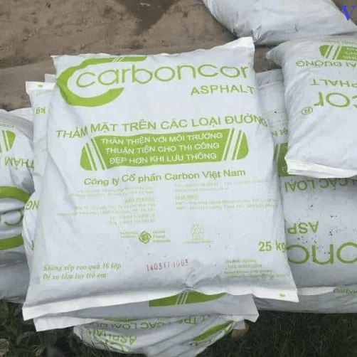 Bê tông nhựa nguội carbon asphalt bao 25kg Bê tông nhựa nguội carbon asphalt bao 25kg