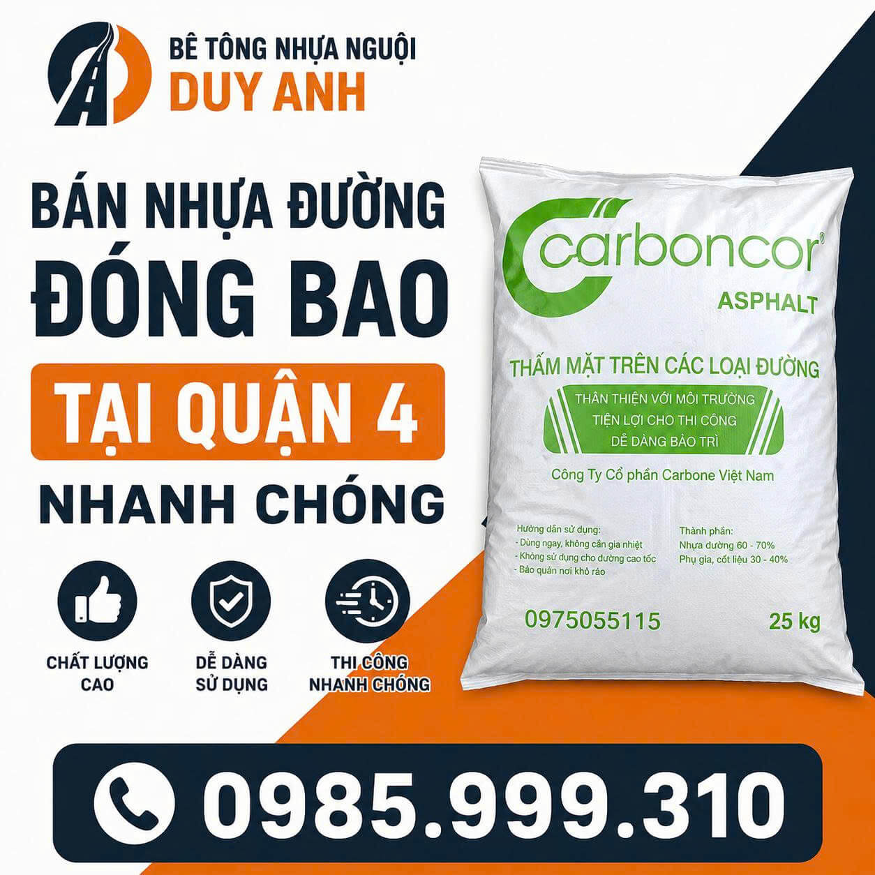 Bán Nhựa Đường Đóng Bao