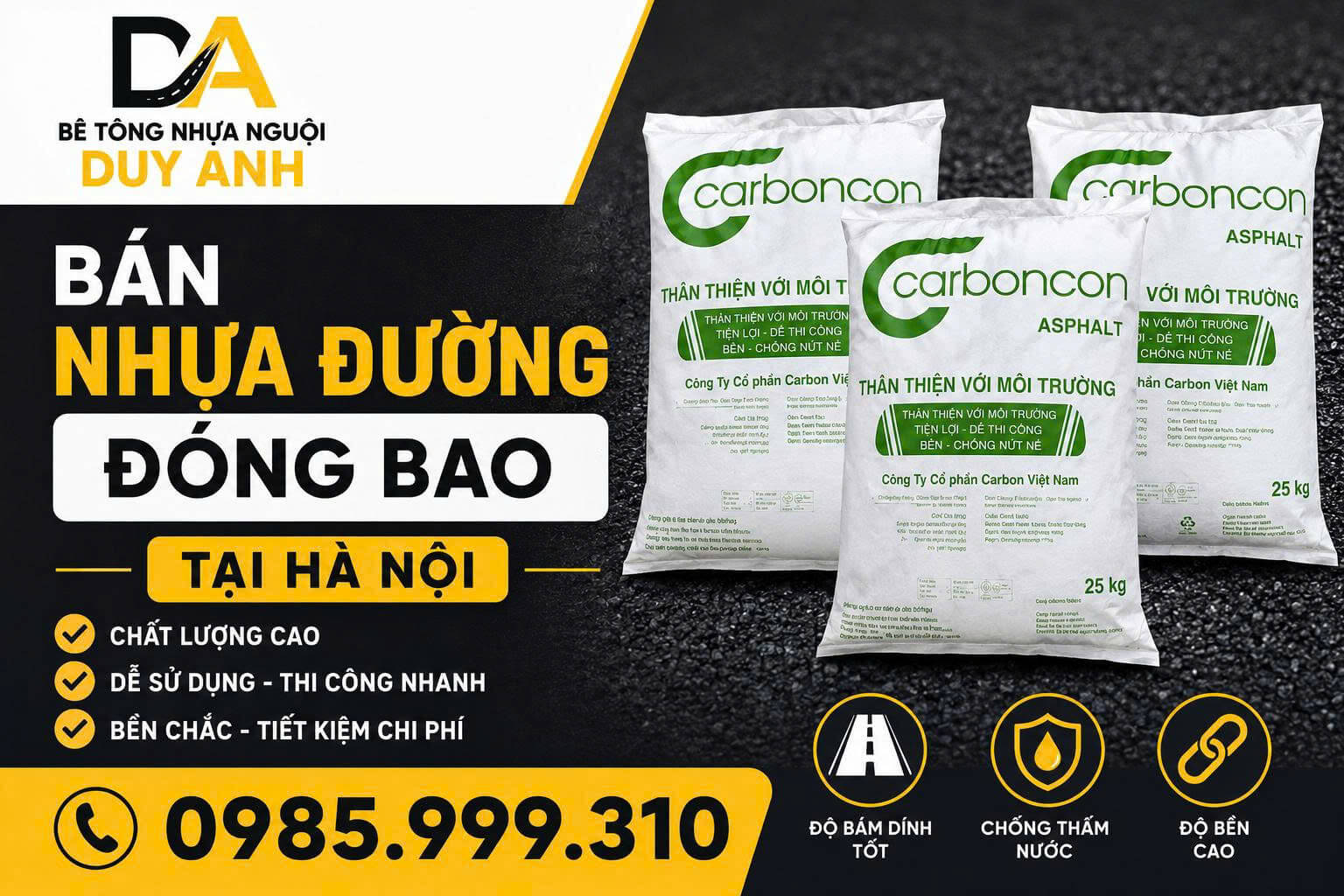 Bán Nhựa Đường Đóng Bao Tại Hà Nội