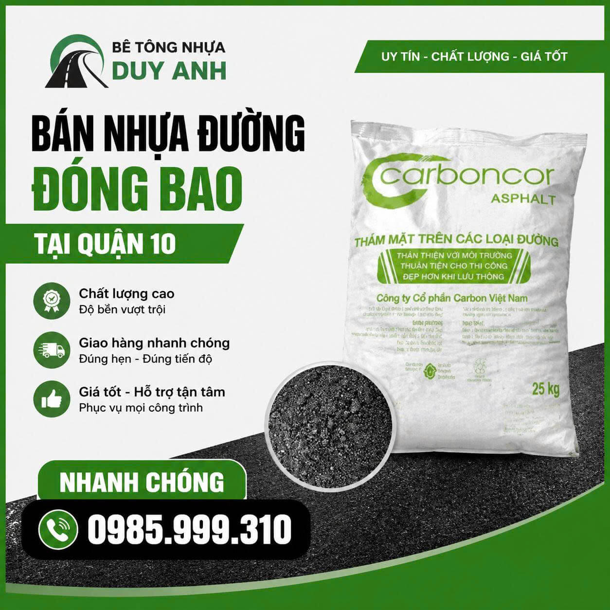 Bán Nhựa Đường Đóng Bao Tại Quận 10