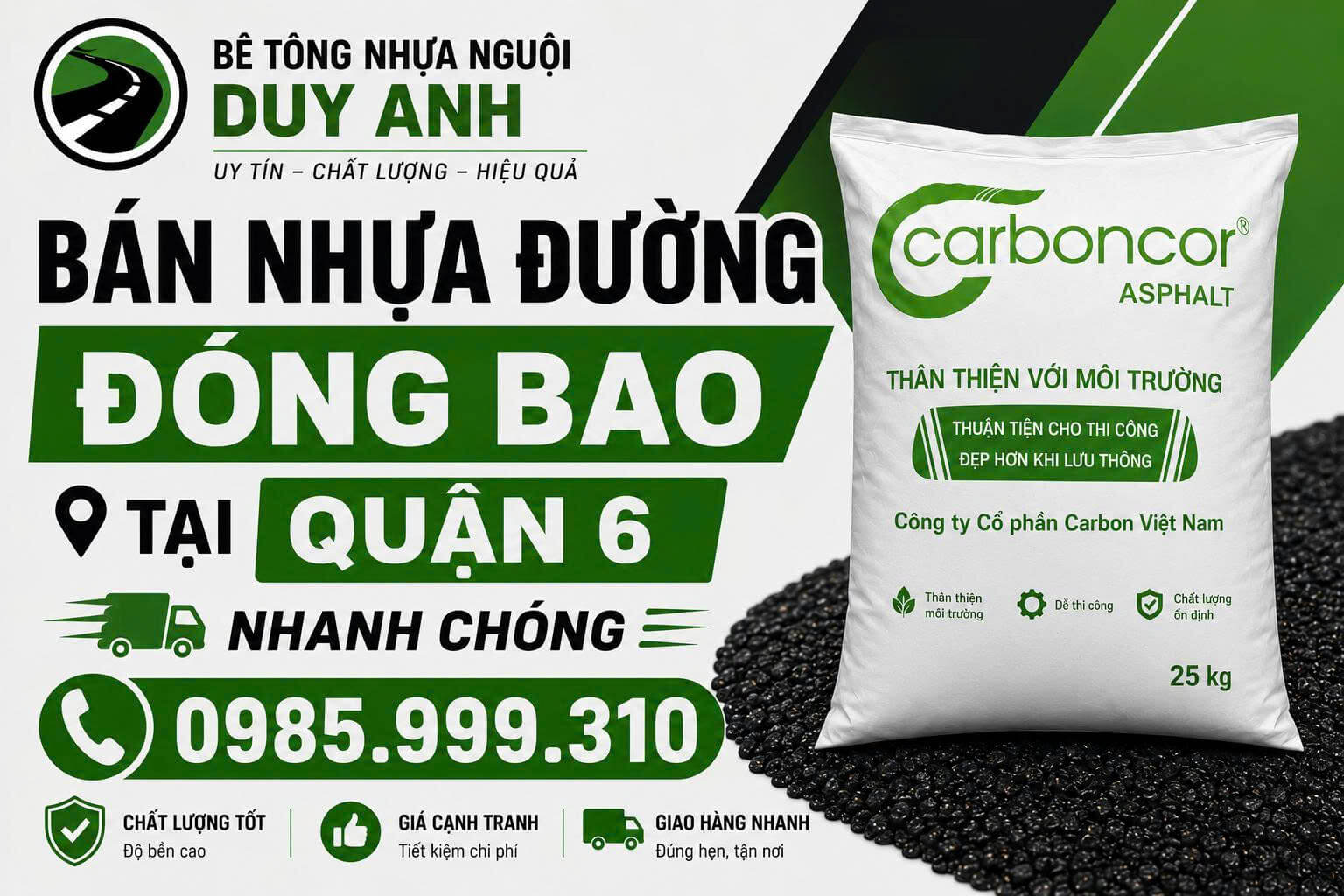 Bán Nhựa Đường Đóng Bao Tại Quận 6