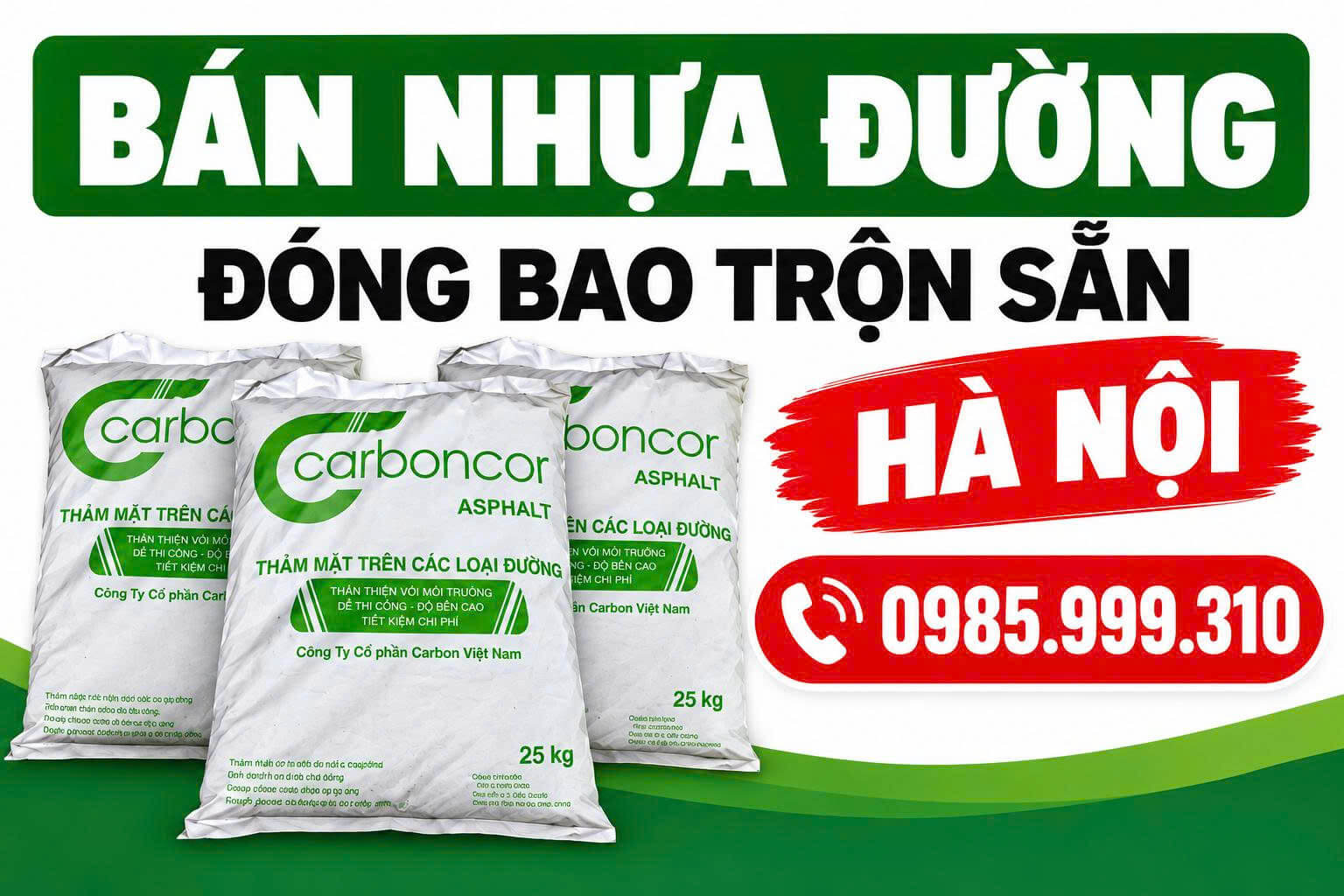 Bán Nhựa Đường Đóng Bao Trộn Sẵn