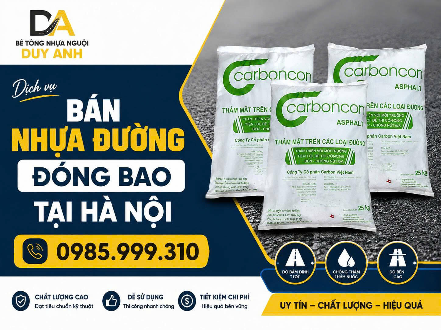 Bán Nhựa Đường Đóng Bao