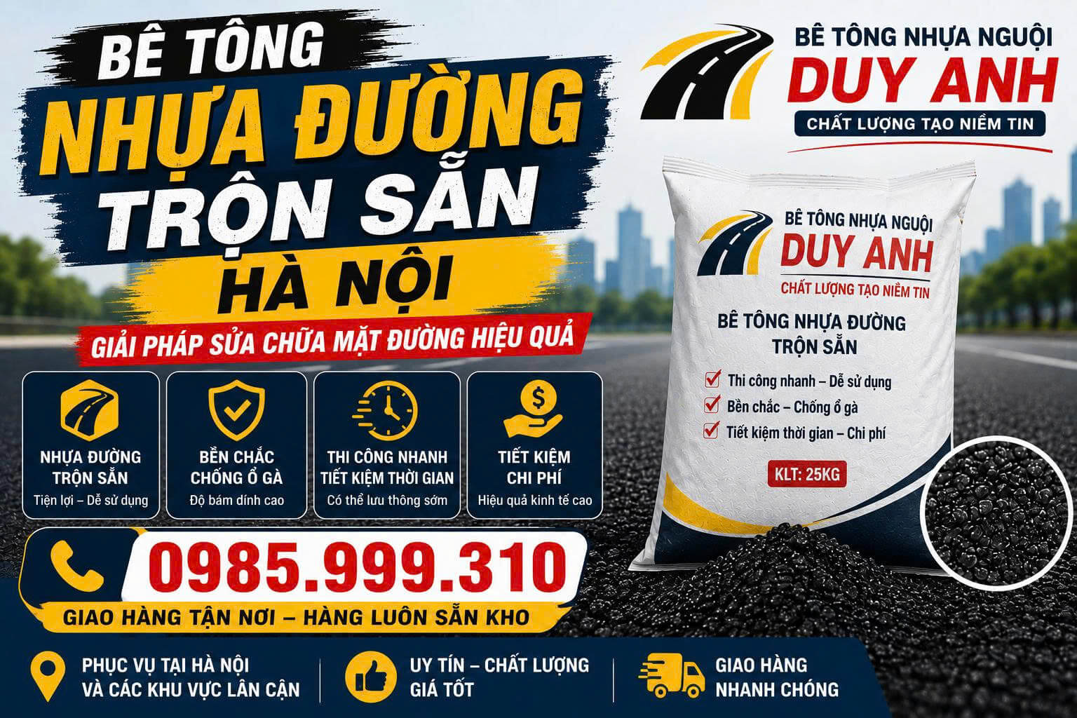 Bê Tông Nhựa Đường Trộn Sẵn Hà Nội