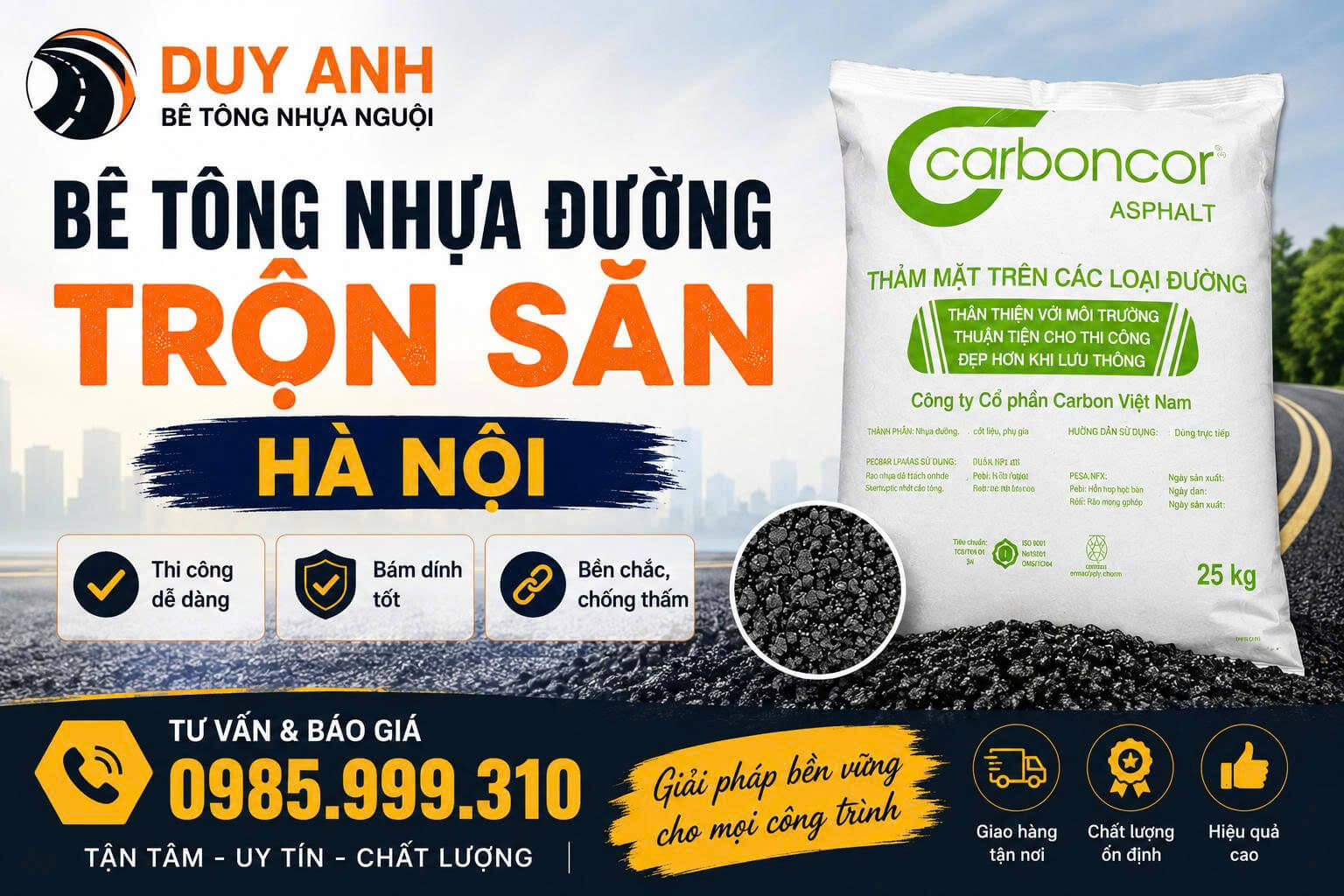 Bê Tông Nhựa Đường Trộn Sẵn Tại Hà Nội