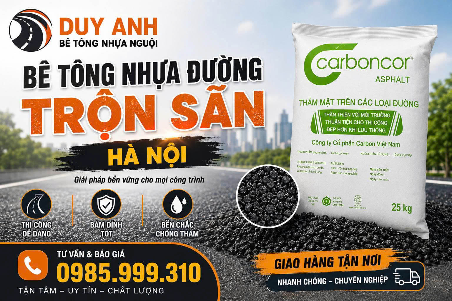 Bê Tông Nhựa Đường Trộn Sẵn ở Hà Nội
