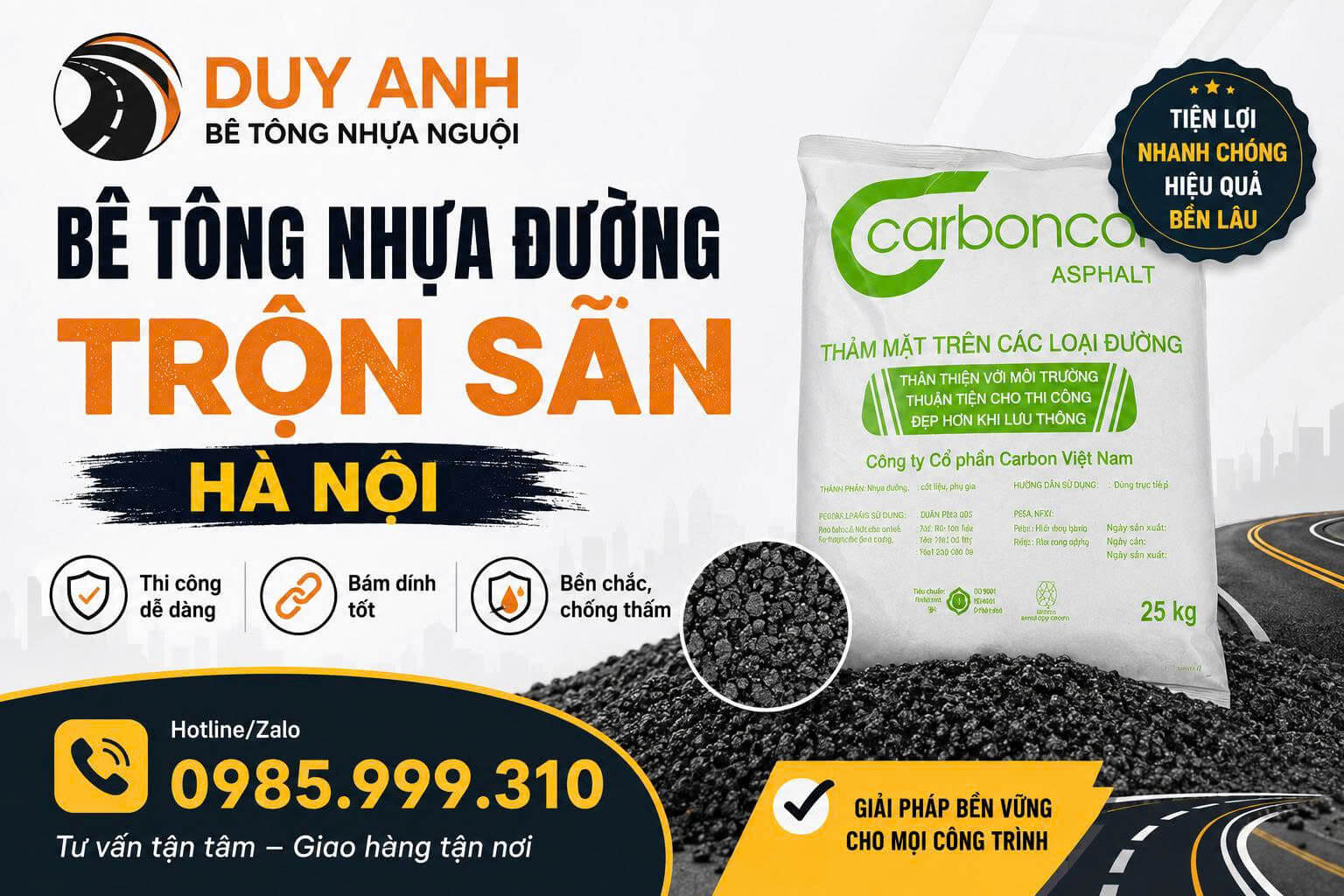 Bê Tông Nhựa Đường Trộn Sẵn ở tại Hà Nội