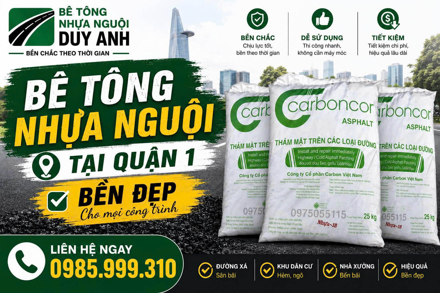 Bê Tông Nhựa Nguội