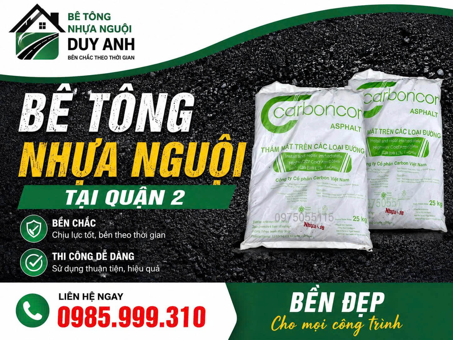 Bê Tông Nhựa Nguội Quận 2