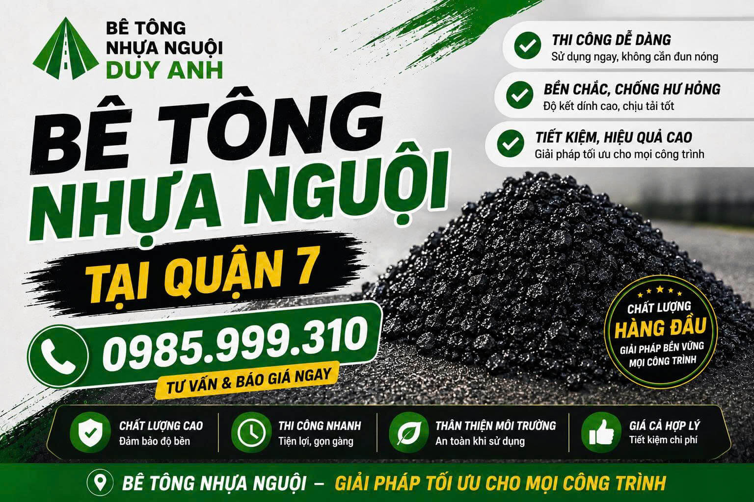Bê Tông Nhựa Nguội Quận 7