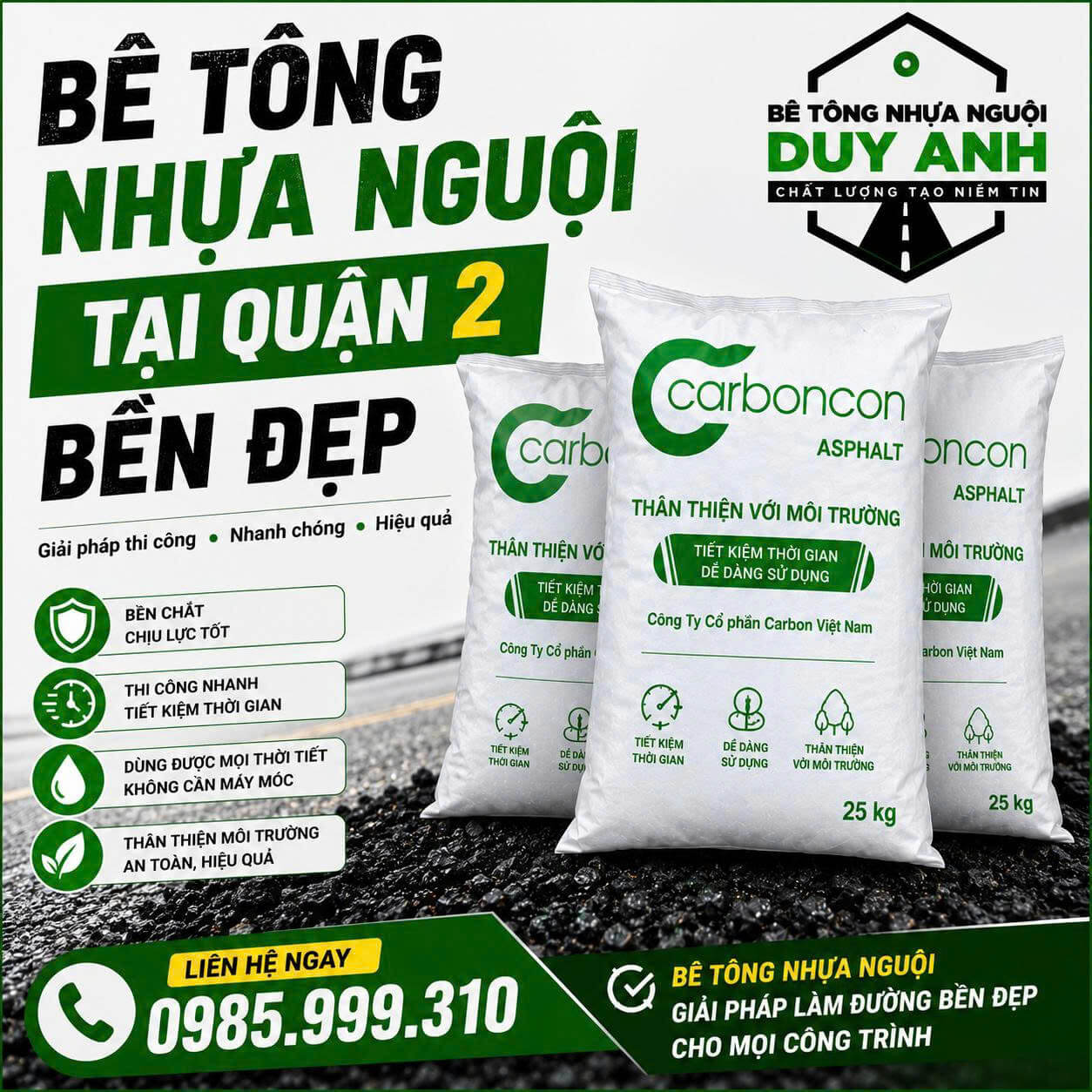 Bê Tông Nhựa Nguội Tại Quận 2
