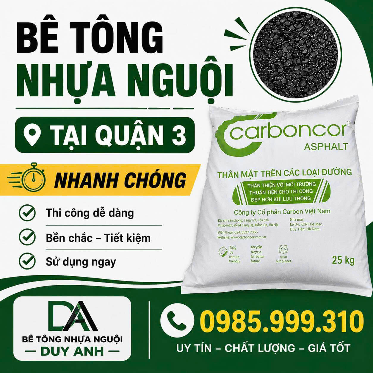 Bê Tông Nhựa Nguội Tại Quận 3