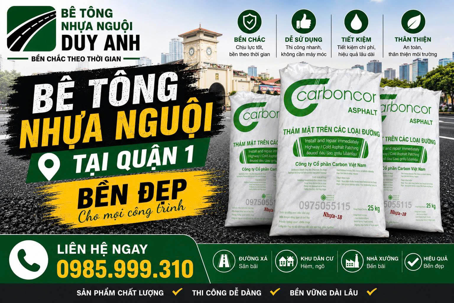 Bê Tông Nhựa Nguội ở Quận 1