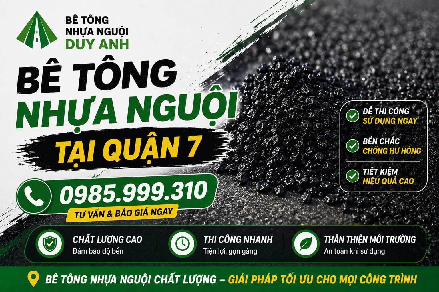 Bê Tông Nhựa Nguội ở Tại Quận 7