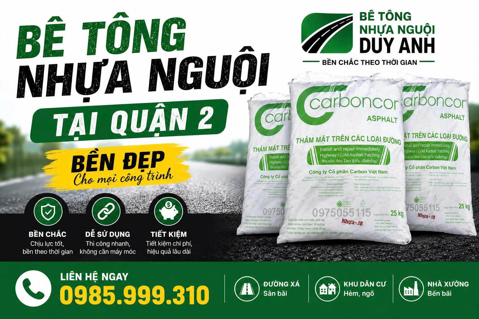Bê Tông Nhựa Nguội