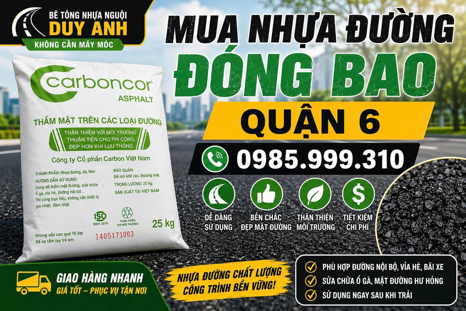 Bê tông nhựa nguội Duy Anh