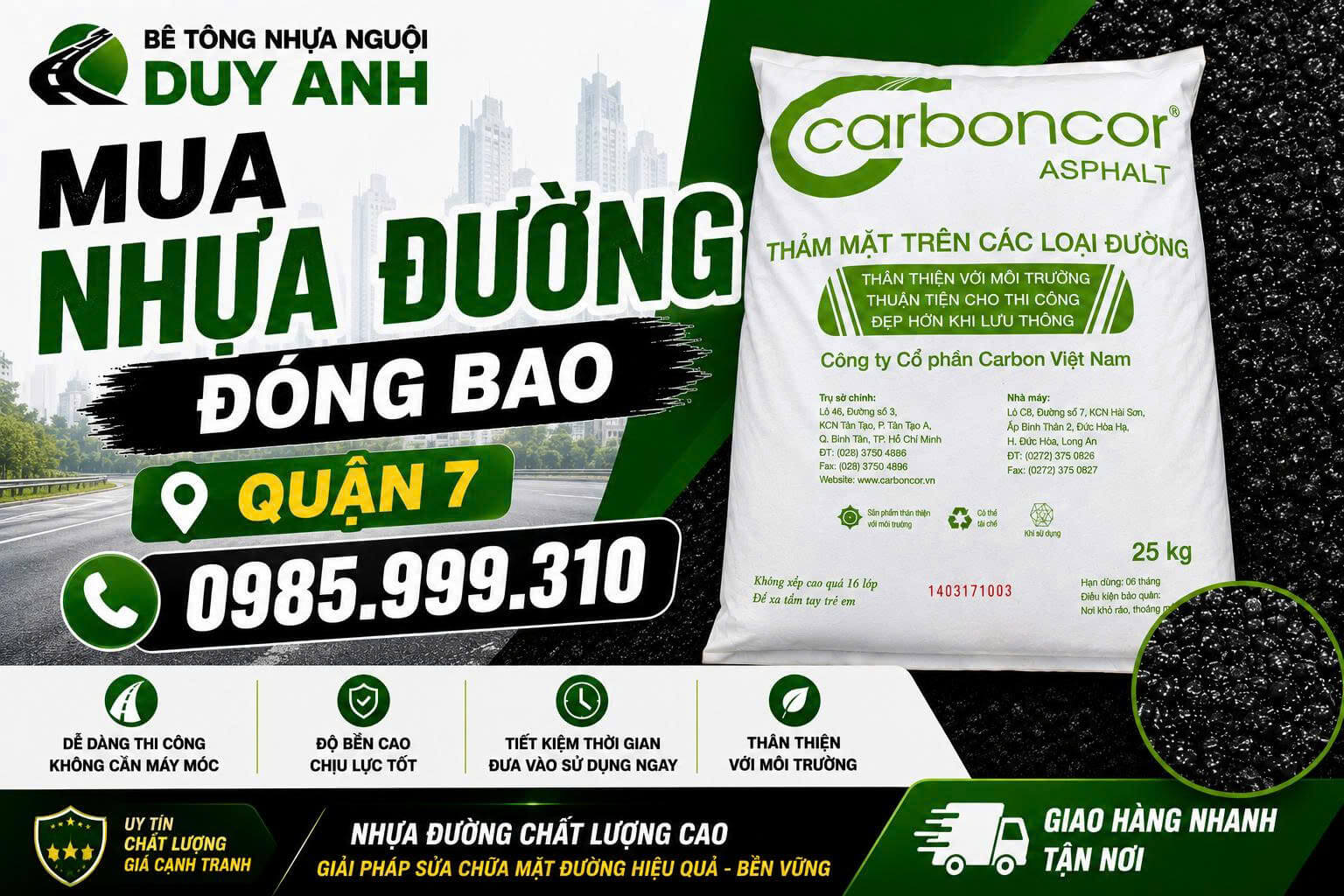 Bê tông nhựa nguội Duy Anh