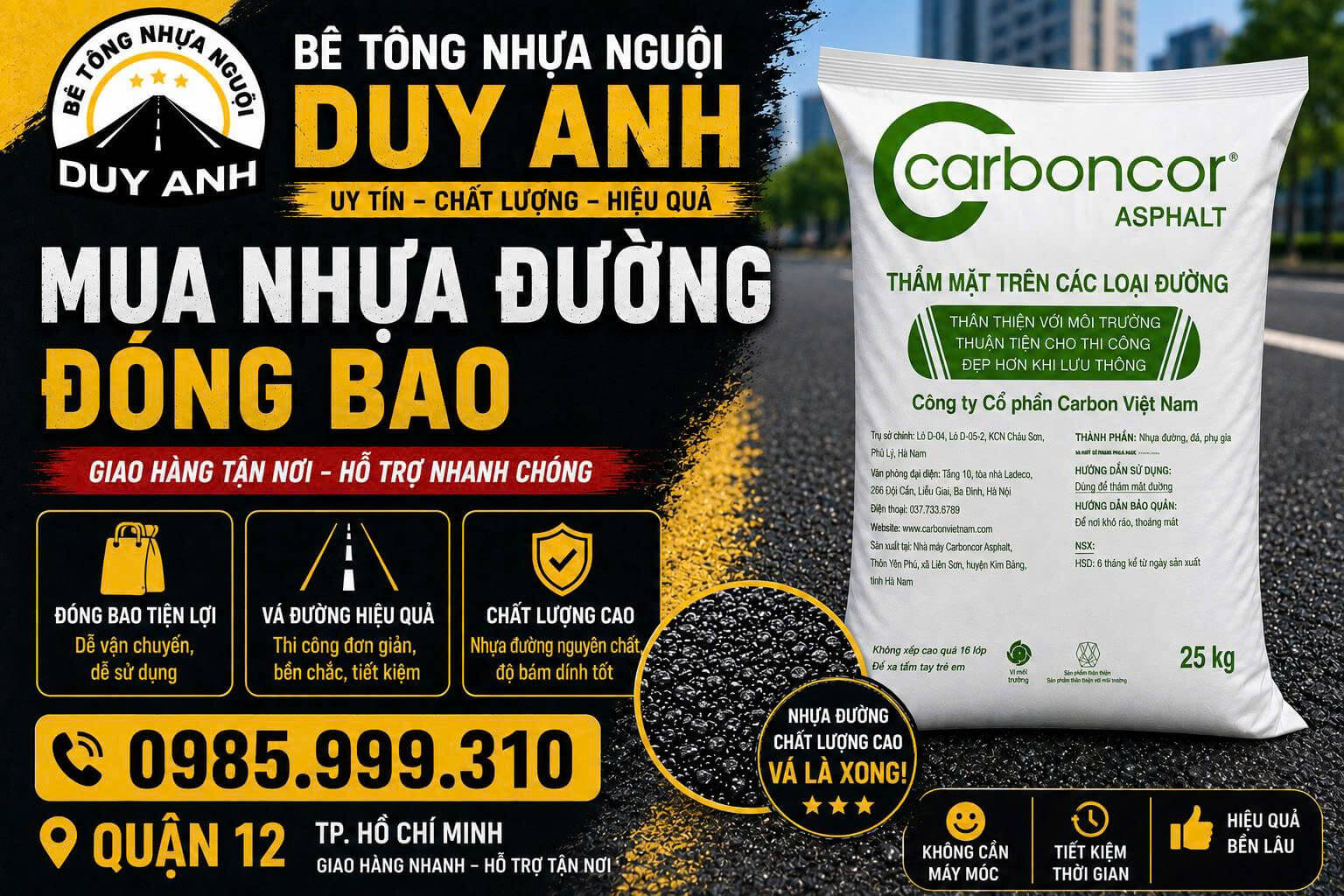 Bê tông nhựa nguội Duy Anh