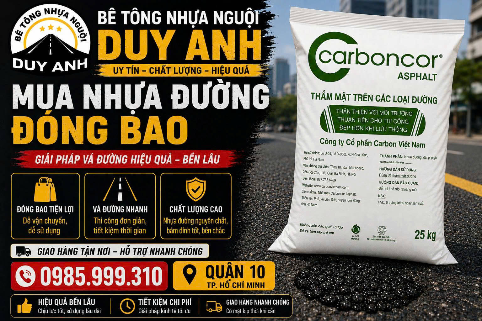 Bê tông nhựa nguội Duy Anh