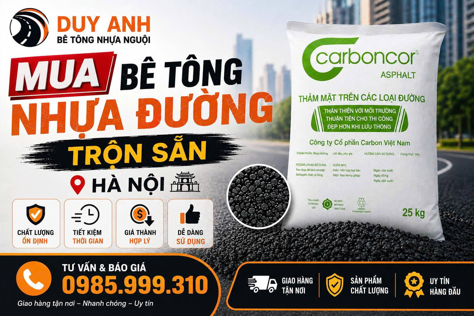 Mua Bê Tông Nhựa Đường Trộn Sẵn Tại Hà Nội