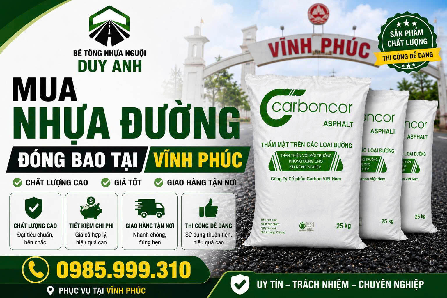 Mua Nhựa Đường Đóng Bao