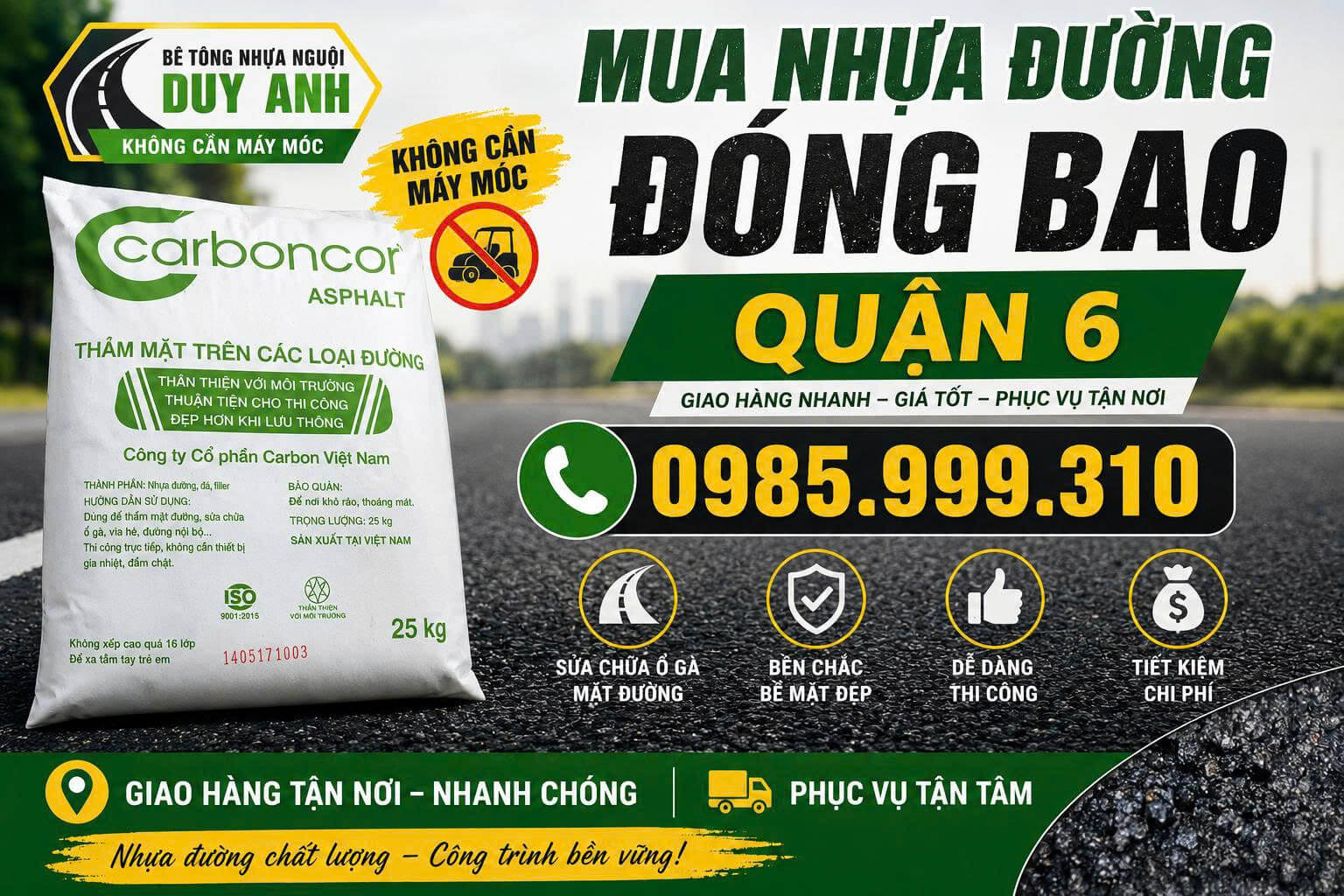 Mua Nhựa Đường Đóng Bao