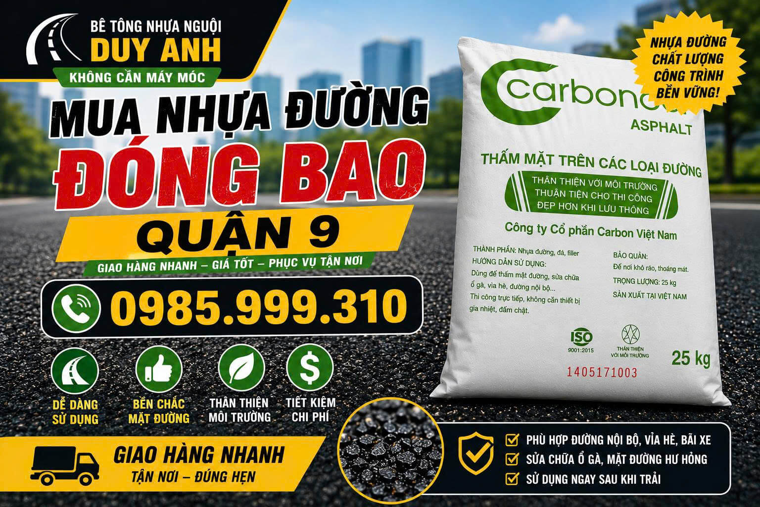 Mua Nhựa Đường Đóng Bao