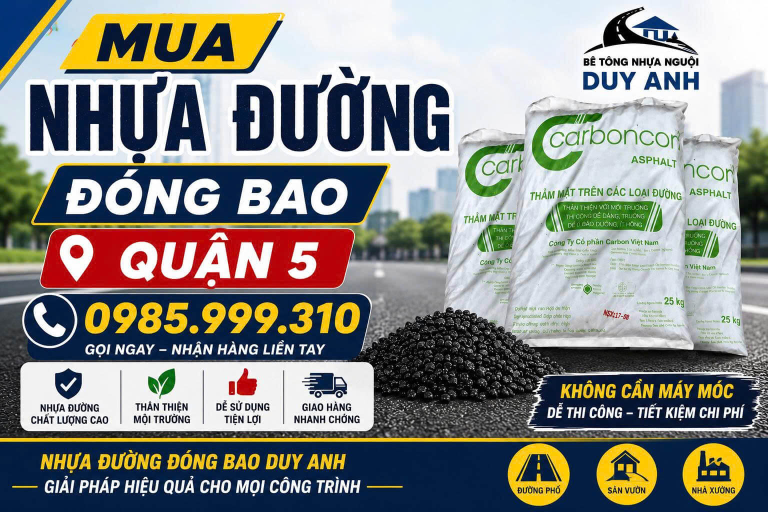 Mua Nhựa Đường Đóng Bao