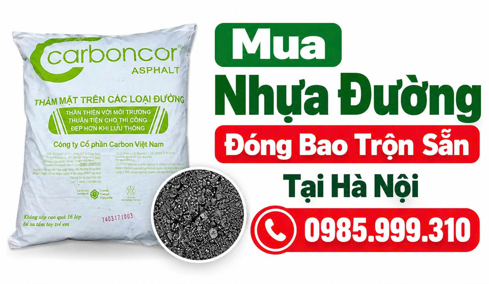 Mua Nhựa Đường Đóng Bao Trộn Sẵn Tại Hà Nội