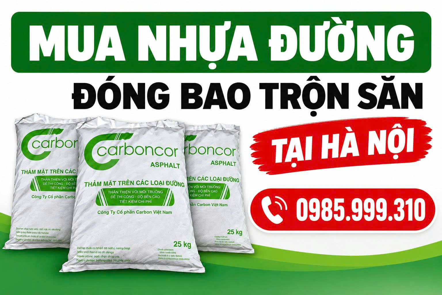 Mua Nhựa Đường Đóng Bao Trộn Sẵn