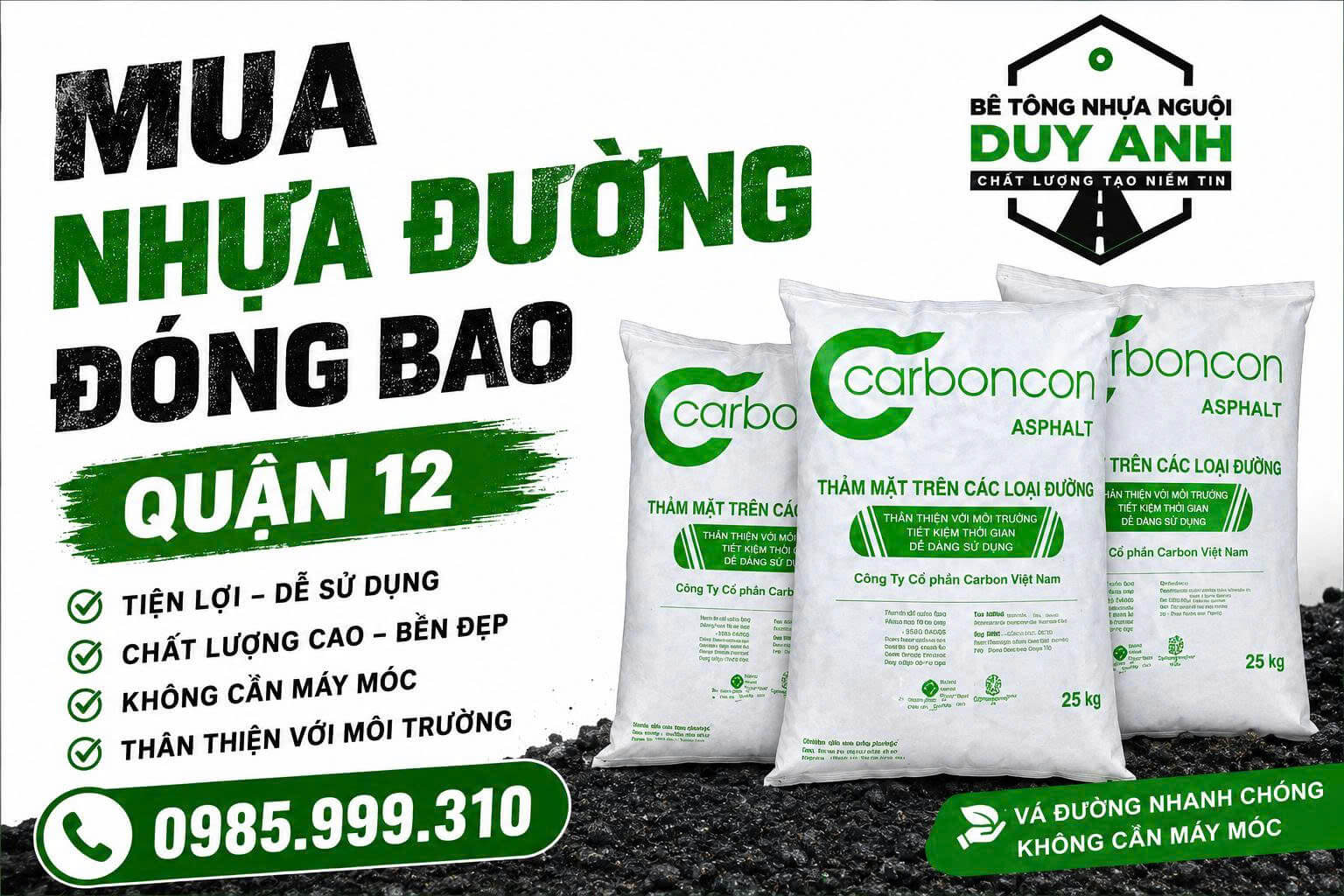 Nhựa Đường Đóng Bao Quận 12