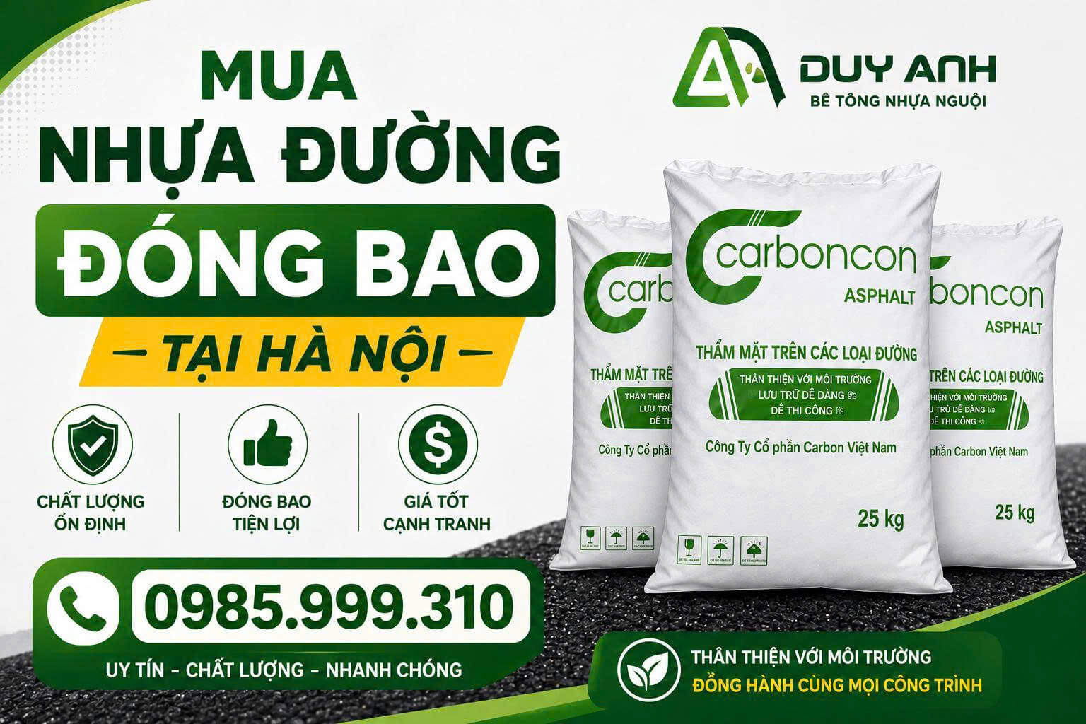 Nhựa Đường Đóng Bao Tại Hà Nội