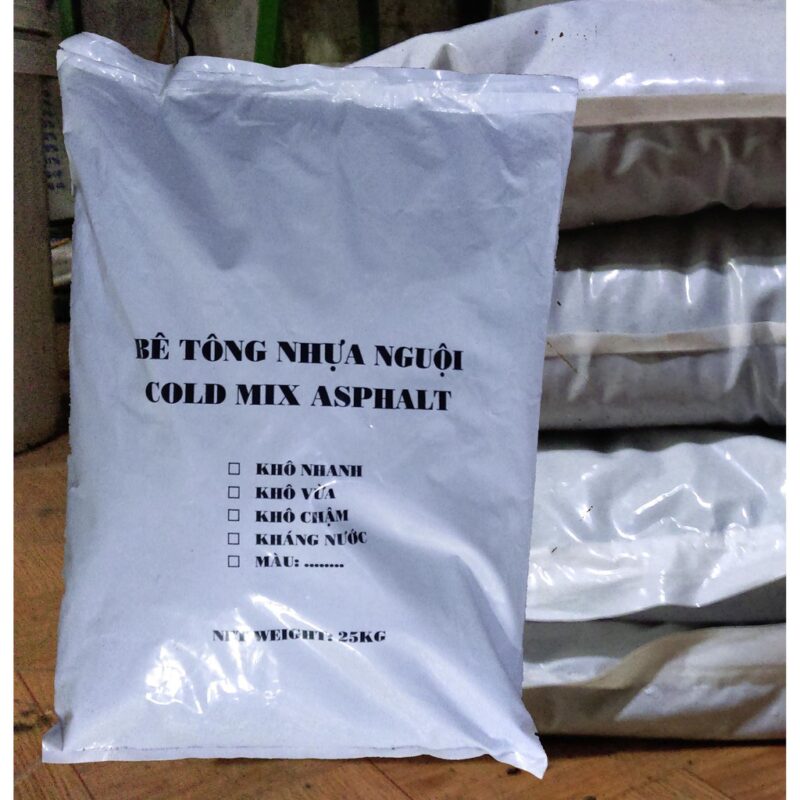 Bê tông nhựa nguội Cold Mix Asphalt Bê tông nhựa nguội Cold Mix Asphalt