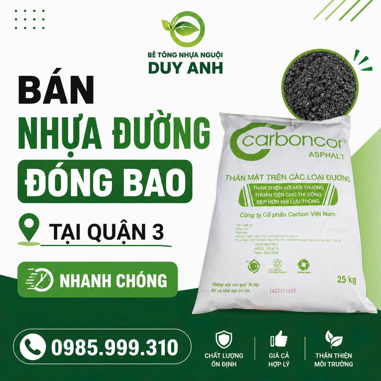 Bán Nhựa Đường Đóng Bao