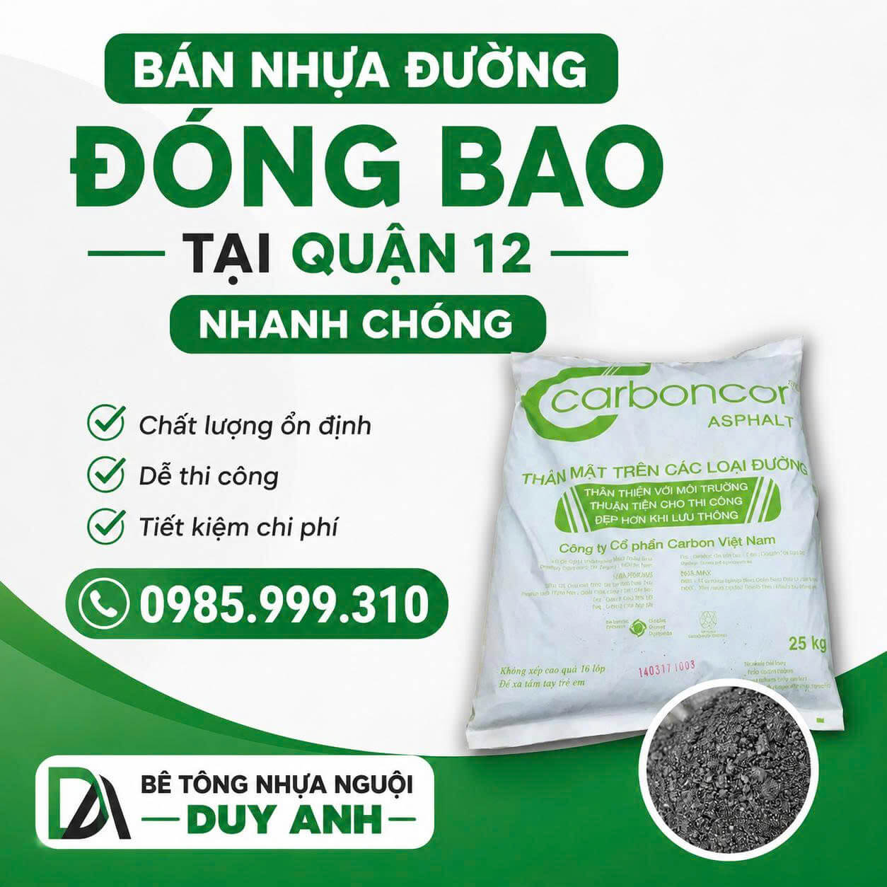 Bán Nhựa Đường Đóng Bao