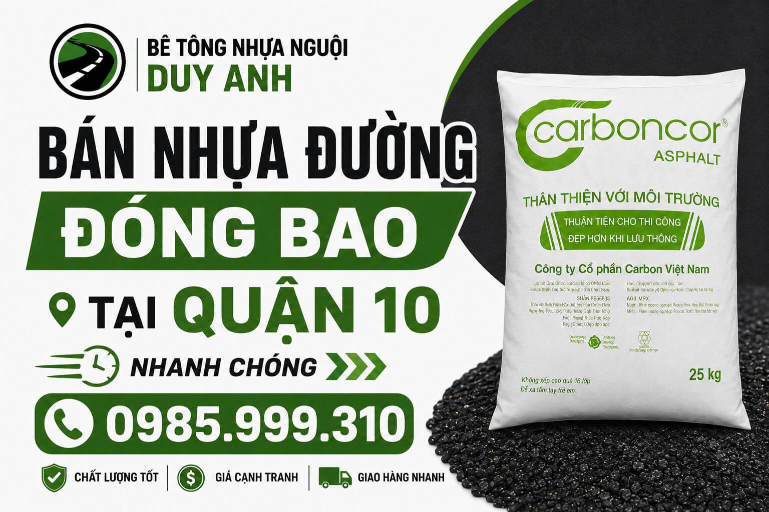 Bán Nhựa Đường Đóng Bao Quận 10