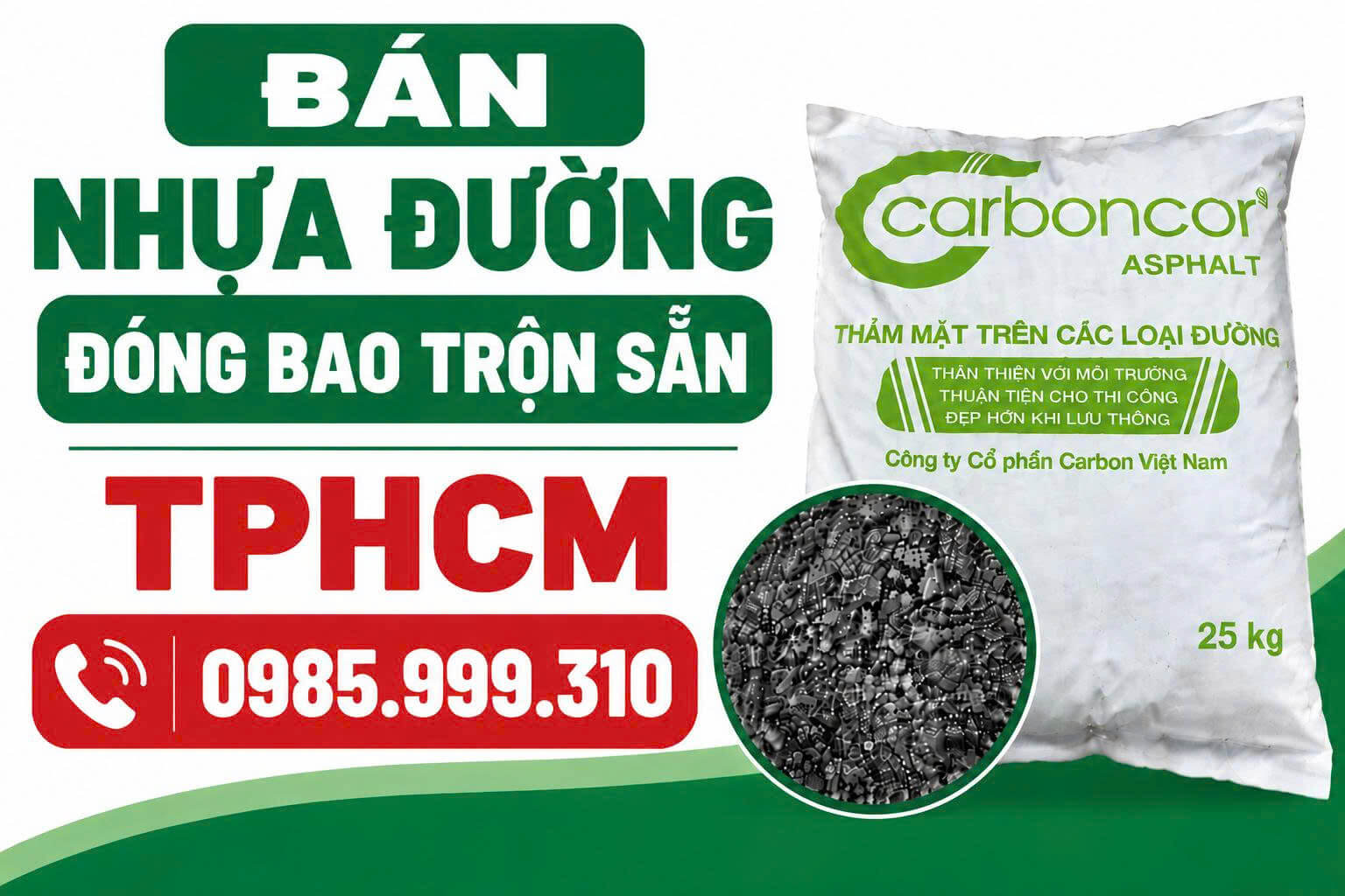 Bán Nhựa Đường Đóng Bao Trộn Sẵn HCM