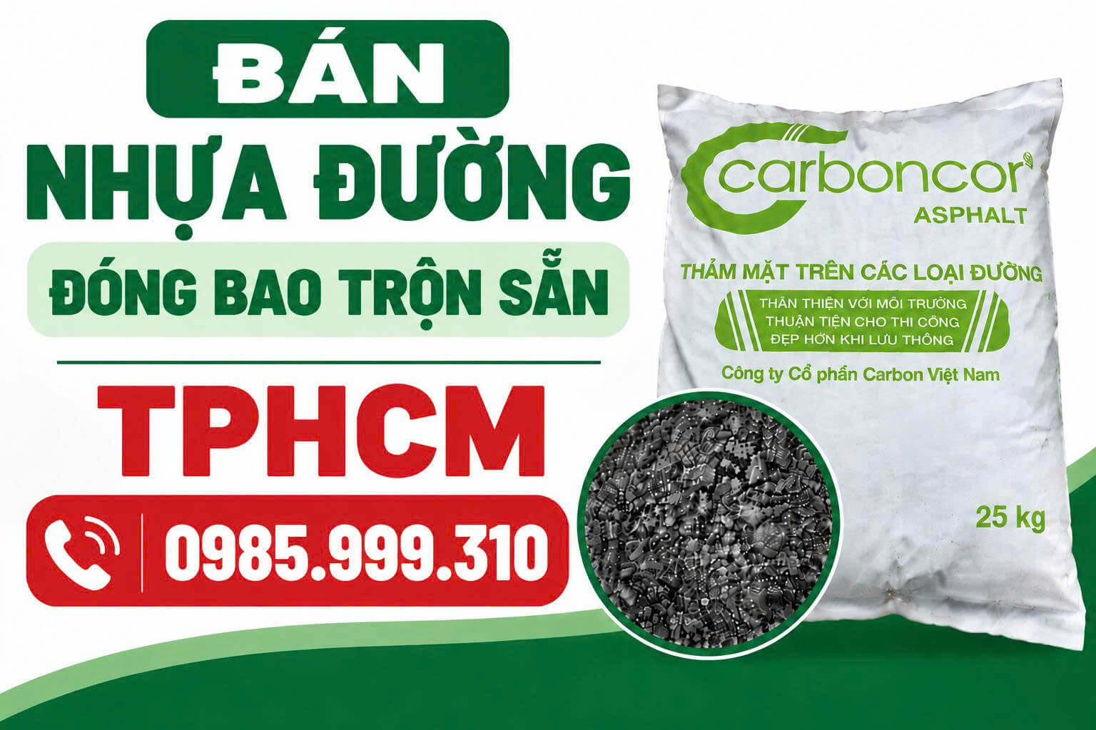 Bán Nhựa Đường Đóng Bao Trộn Sẵn Tại HCM