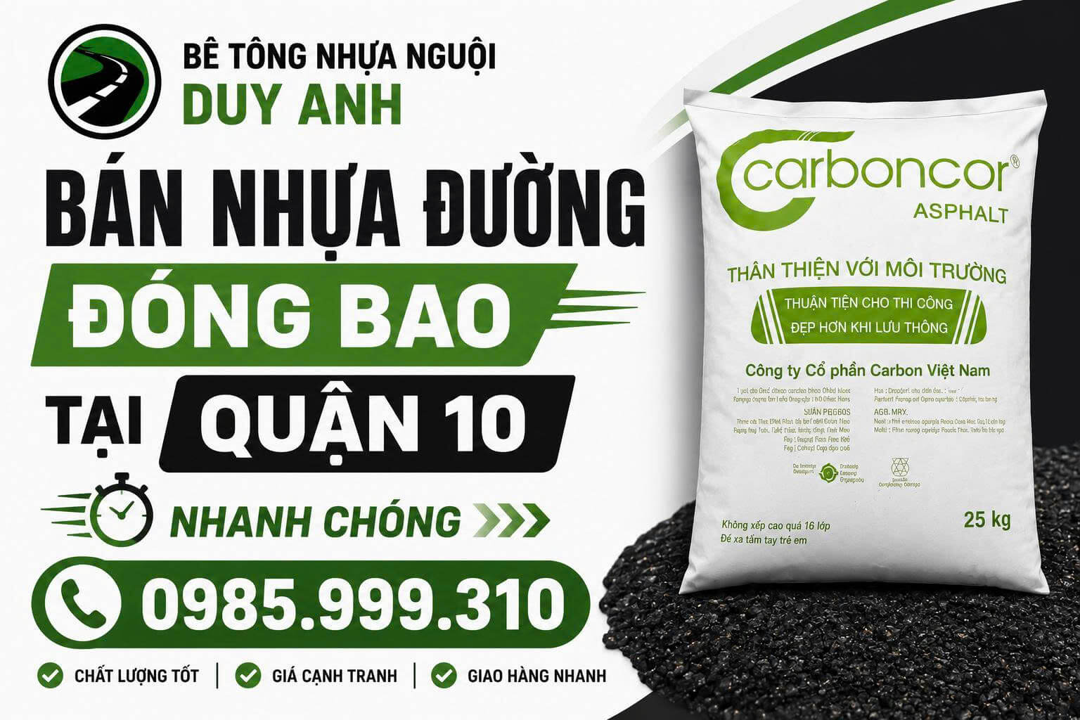 Bán Nhựa Đường Đóng Bao ở Quận 10