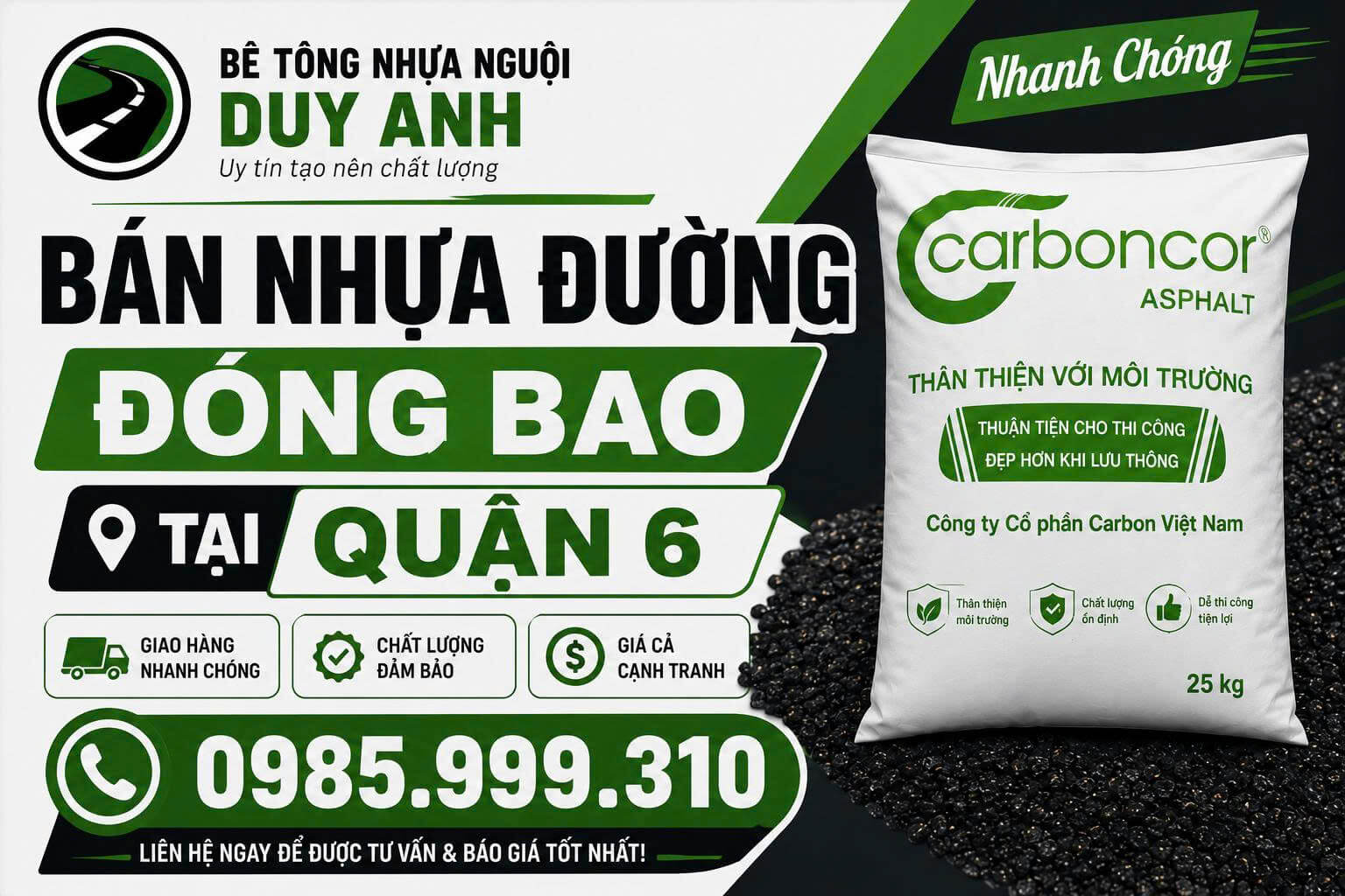 Bán Nhựa Đường Đóng Bao ở Tại Quận 6