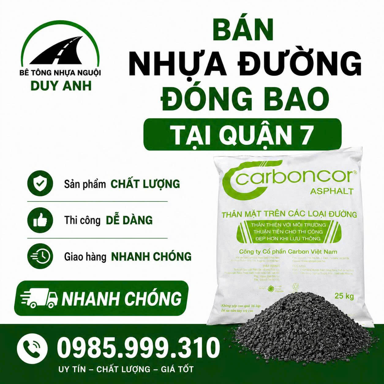 Bán Nhựa Đường Đóng Bao