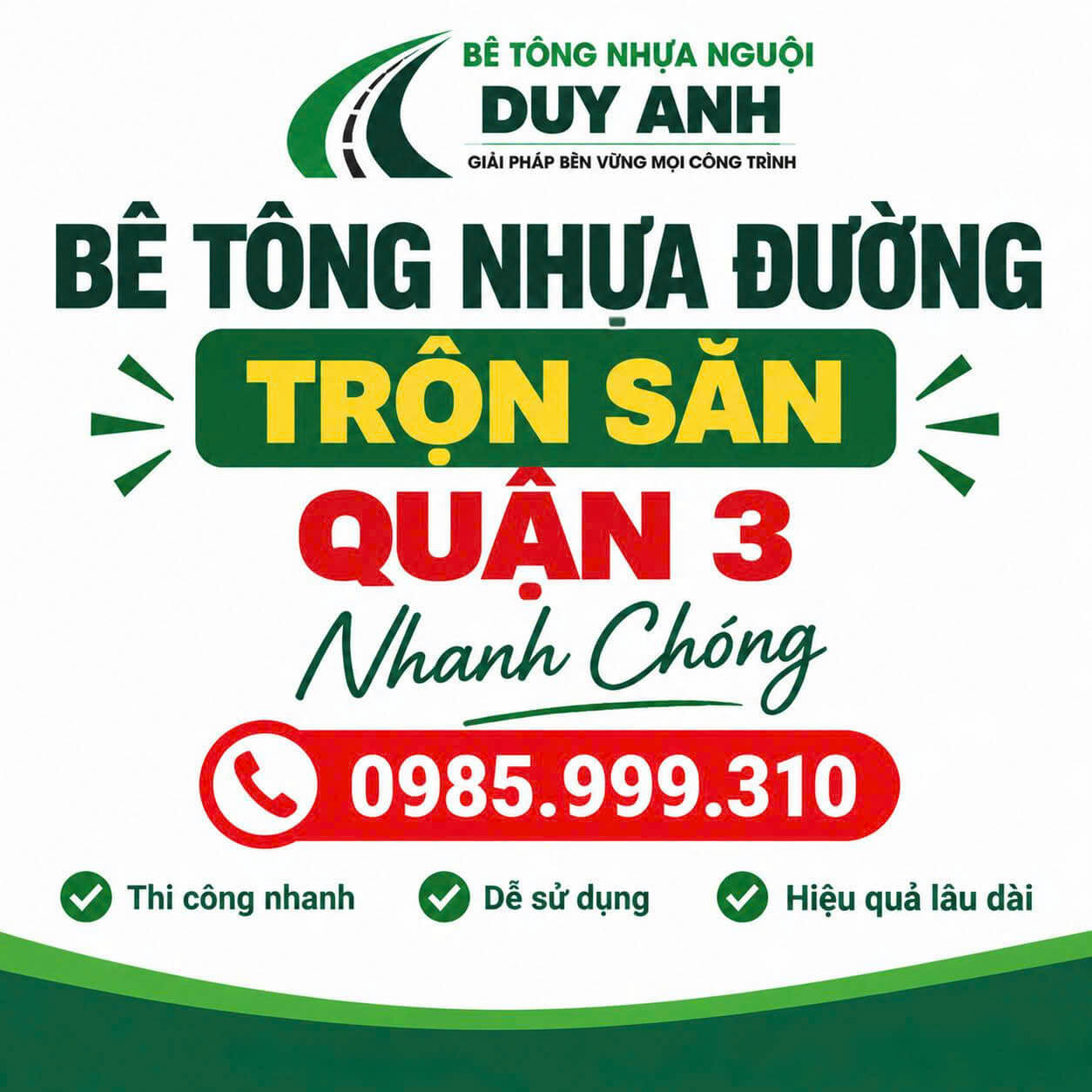 Bê Tông Nhựa Đường Trộn Sẵn Quận 3
