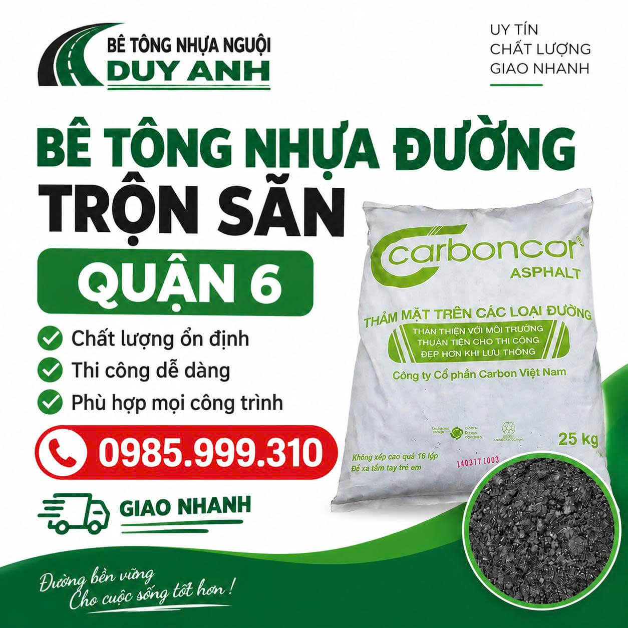 Bê Tông Nhựa Đường Trộn Sẵn Quận 6