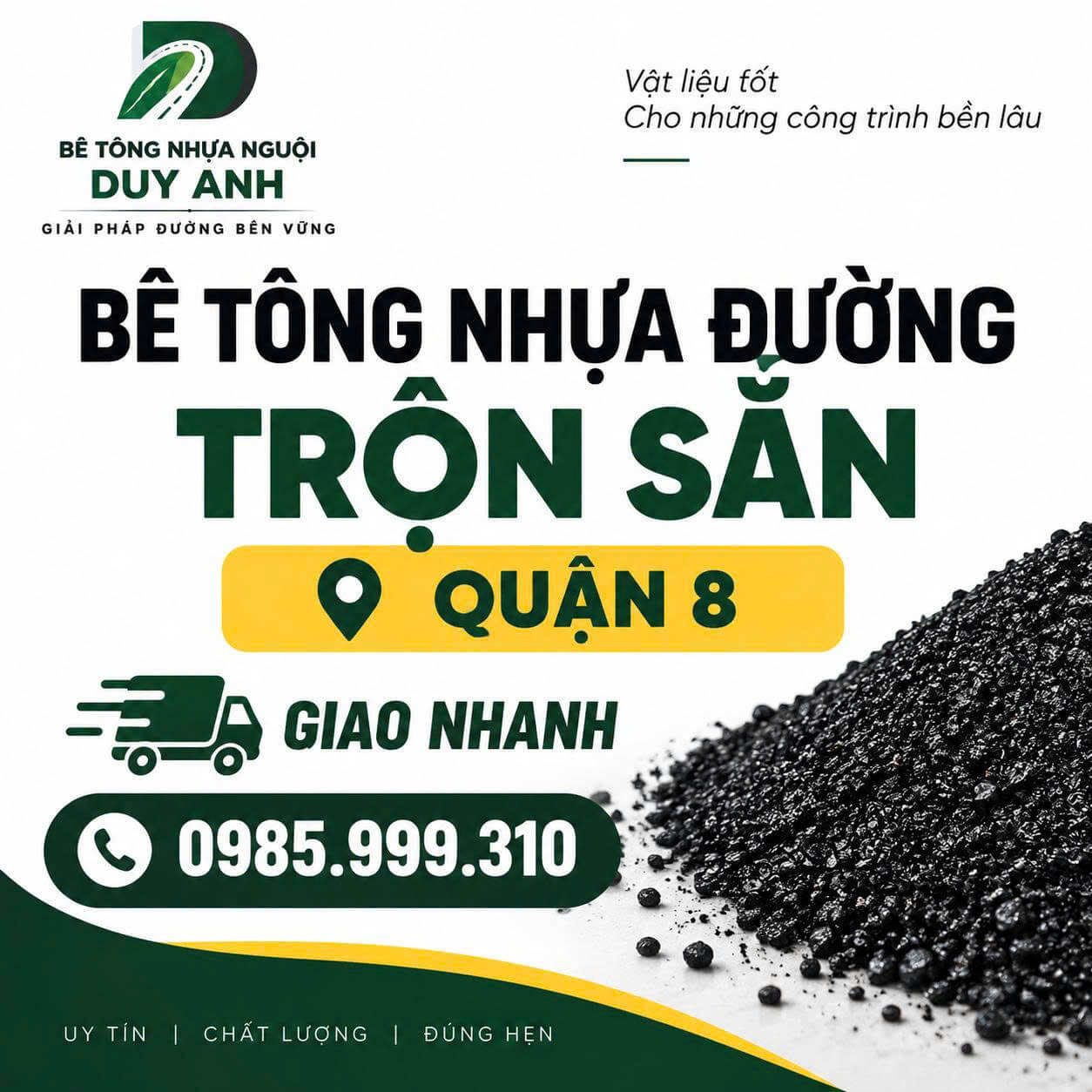Bê Tông Nhựa Đường Trộn Sẵn Quận 8