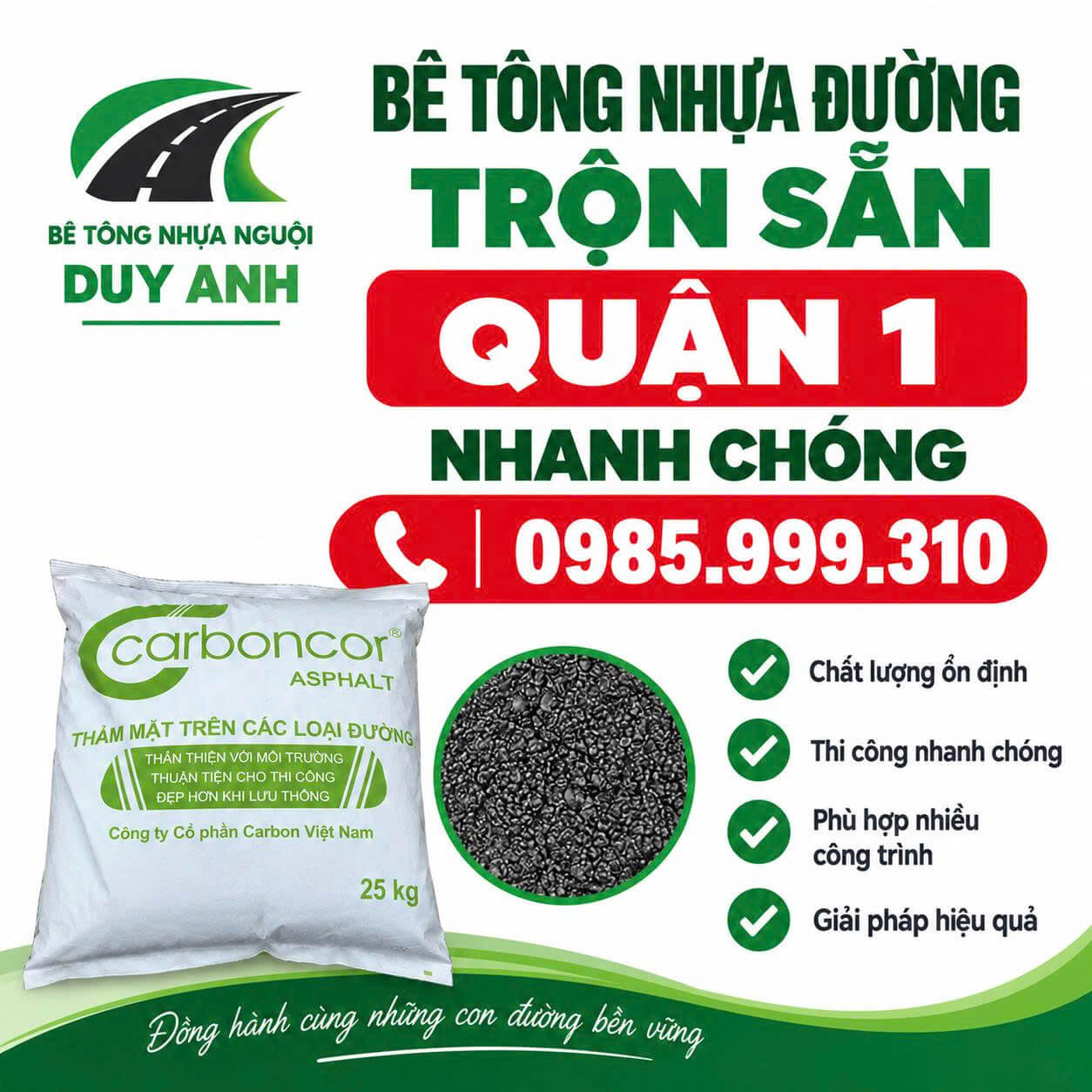 Bê Tông Nhựa Đường Trộn Sẵn Tại Quận 1