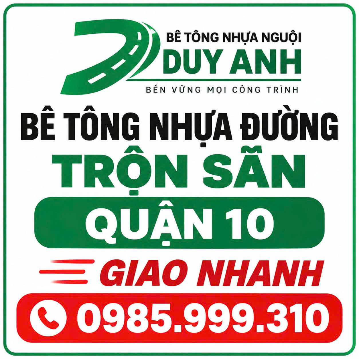 Bê Tông Nhựa Đường Trộn Sẵn Tại Quận 10