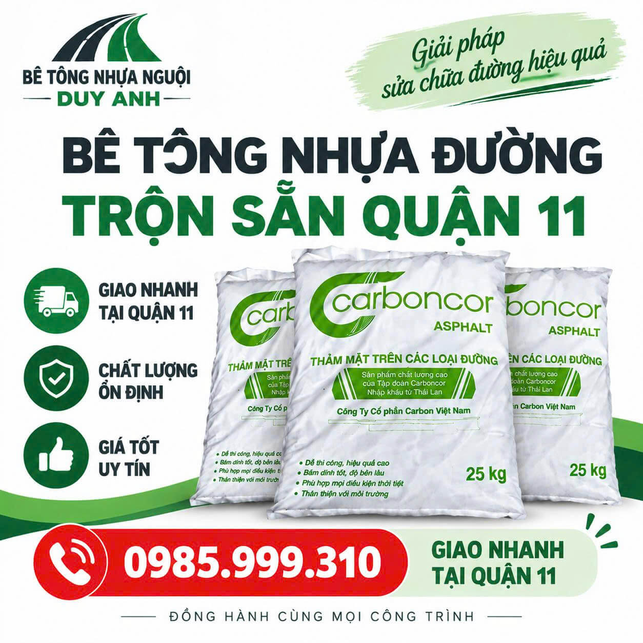 Bê Tông Nhựa Đường Trộn Sẵn Tại Quận 11