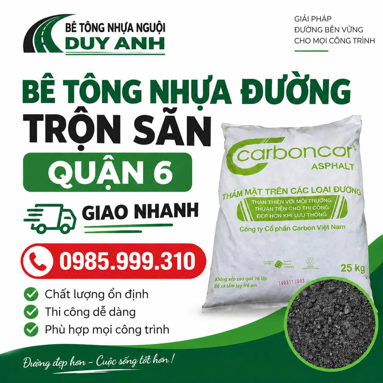Bê Tông Nhựa Đường Trộn Sẵn Tại Quận 6