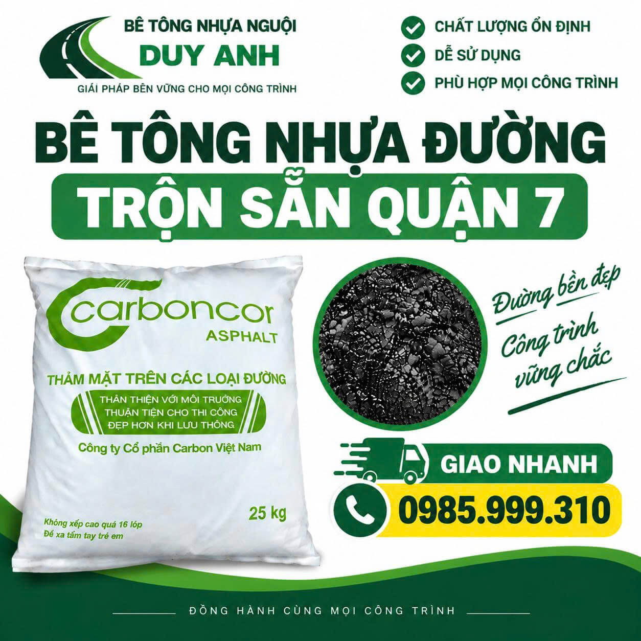 Bê Tông Nhựa Đường Trộn Sẵn Tại Quận 7