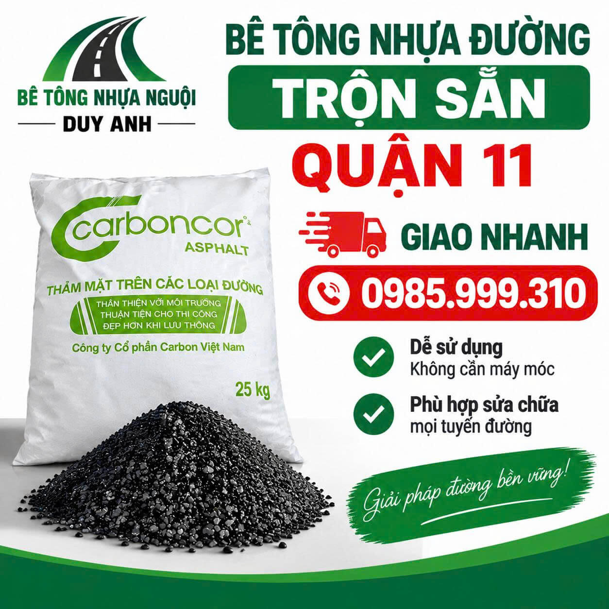 Bê Tông Nhựa Đường Trộn Sẵn ở Quận 11